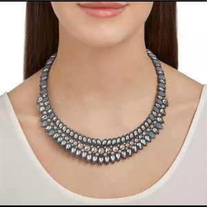 Swarovski slake pulse necklace in grey